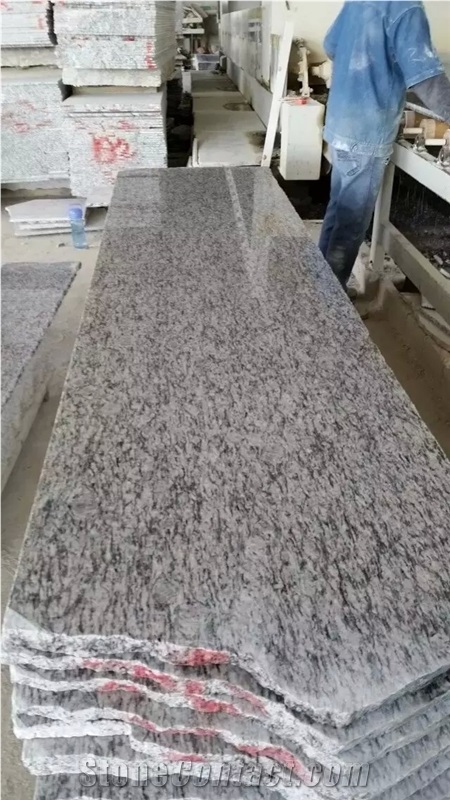 Polished Spray White Granite Tiles/Seawave White Granite Slabs/White Wave Granite/G 377 Granite/Sea Wave Flower Of Mengyin Granite/Breaking Waves