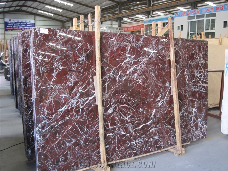 Rosso Lepanto,Rosso Di Lepanto,Rosa Lepanto Slab&Tile Used for Monuments, Countertops, Mosaic, Fountains, Pool and Wall Capping, Stairs, Window Sills
