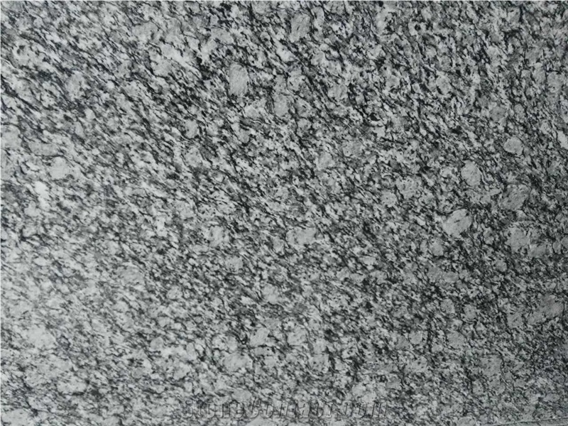 Spary White Granite Tiles & Slabs,G 377 Granite,Mengyin Hailang Hua,Mengyin Seawave Flower,Mengyin Spindrift,Sea Wave Flower Of Mengyin,Spray,White Wave Granite