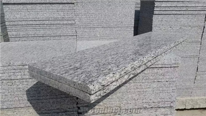 Zijiang White Granite Stairs & Steps,Zijiang Spray Granite,Zijiang Sea Flower Granite