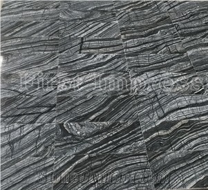 China Black Marble Tile&Slab/Chinese Dark Wooden Grain/Black Ancient Wood Vein/Old Negro Serpeggiante Marmol/Nero Palissandro/Hotel/Lobby/Bathroom Floor Covering Tiles/Feature Wall Pattern/Tv Set