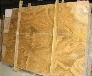 China Yellow Wooden Marble Slab & Tiles/Imperial Wood Vein Marble Slabs & Tiles/Loyal Wooden Gain Marble Big Slabs