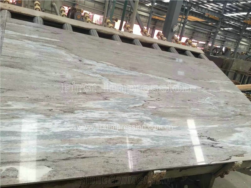 Chinese Crystal Wood Grain Marble Slabs&Tiles/Blue Palissandro Marble Slabs/China Wooden Grain Marble/Crystal Blue Marble with Brown Veins