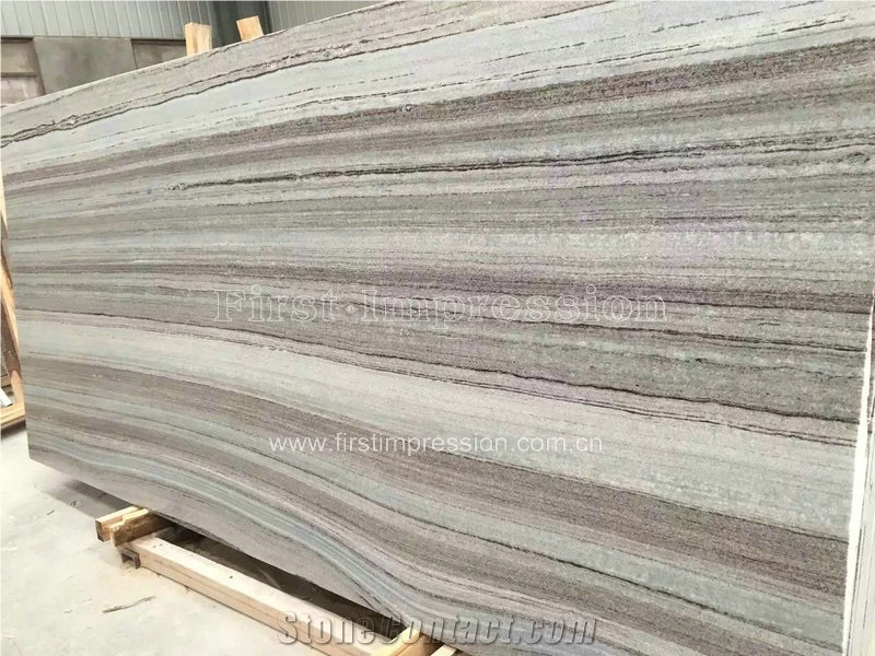 High Quality Crystal Wood Grain Marble Slabs&Tiles/Blue Palissandro Marble Slabs/China Wooden Grain Marble/Crystal Blue Marble with Brown Veins