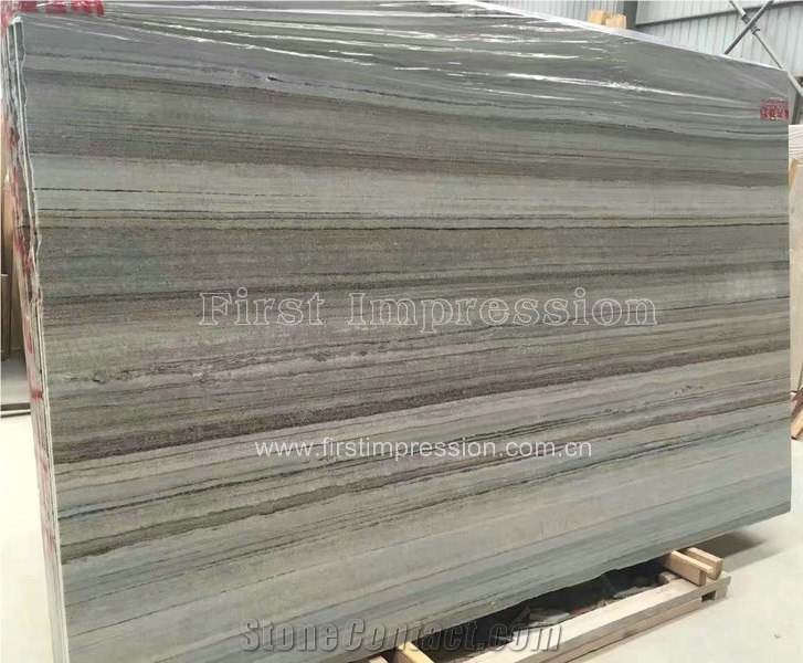 Hot Blue Palissandro Marble Slabs/Crystal Wood Marble/China Wooden Grain Marble/Crystal Blue Marble with Brown Veins