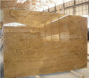 Hot Sale Yellow Wooden Marble Slab & Tiles/Imperial Wood Vein Marble Slabs & Tiles/Loyal Wooden Gain Marble Big Slabs