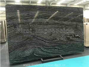 Silver Wave Marble Tile&Slab/Chinese Dark Wooden Grain/Black Ancient Wood Vein/Old Negro Serpeggiante Marmol/Nero Palissandro/Hotel/Lobby/Bathroom Floor Covering Tiles/Feature Wall Pattern/Tv Set