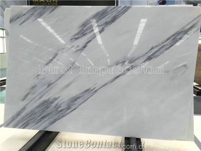 White Marble with Black Vein/Pure White Marble Slab Polished/Elegant White Marble Slab for Wall Floor/White Jade Marble Wall Covering Tiles/Quarry Owner