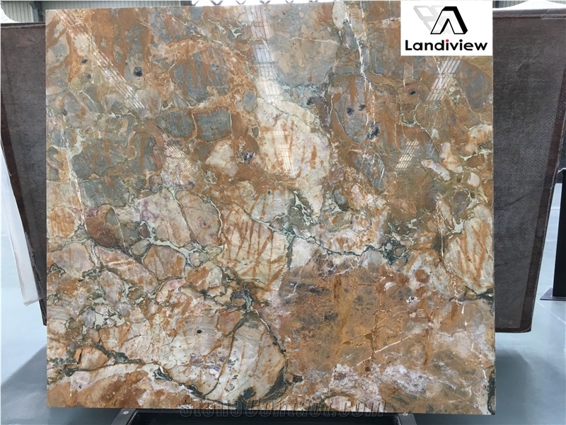Breche Vendome Marble Slabs, French Marble Slabs, Brown Marble Slabs