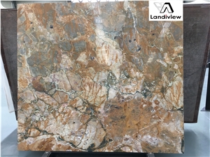 Breche Vendome Marble Slabs, French Marble Slabs, Brown Marble Slabs