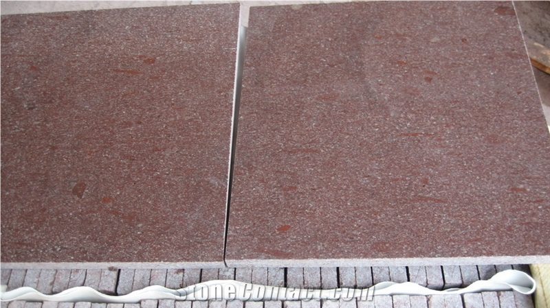 China Red Porphyry Granite Slabs & Tiles / Jarrah