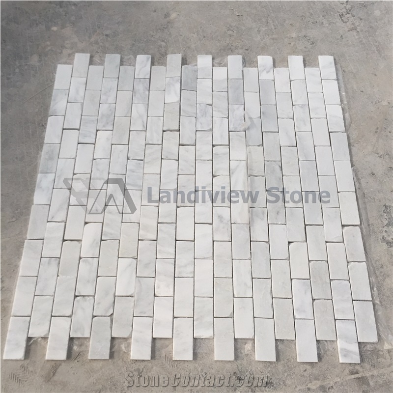 Pacific White Mosaic with Natural Edge
