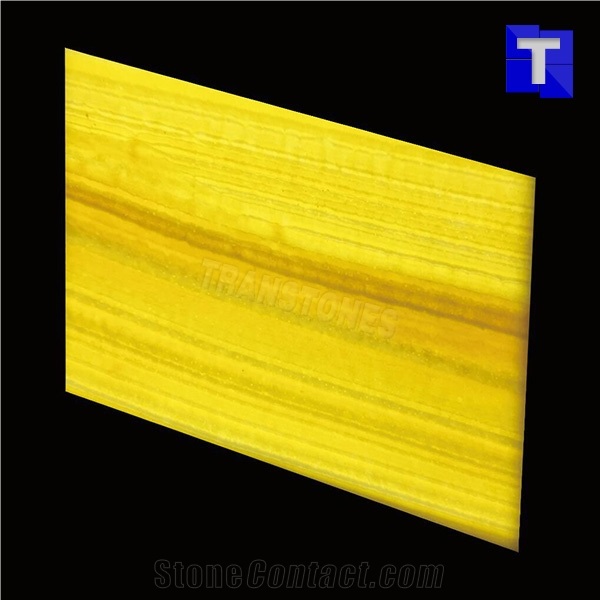 Orange Translucent Backlit Onice Yellow Artificial Onyx Tile,Engineered Stone Alabaster Tiles Slabs for Tabletop Bar Tops Cladding,Wall Panel,Glass Stone,Transtones Customized
