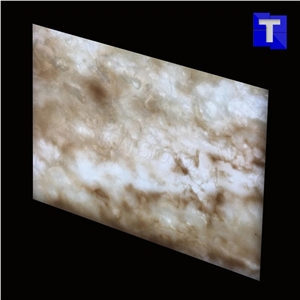 Rainbow Colorful Artificial Alabaster Backlit Tile Walling Cladding Panel,Engineered Glass Onyx Translucent Stone Tiles for Walling,Transtones Customized