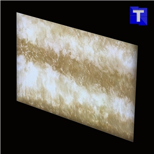 Solid Surface Artificial Silver Travertine Look Cross Vein Cut Alabaster Panel Tiles Slab for Bar Tops Wall Cladding Panel, Floor Covering Engineered Stone,China Interior Furniture Manufacture