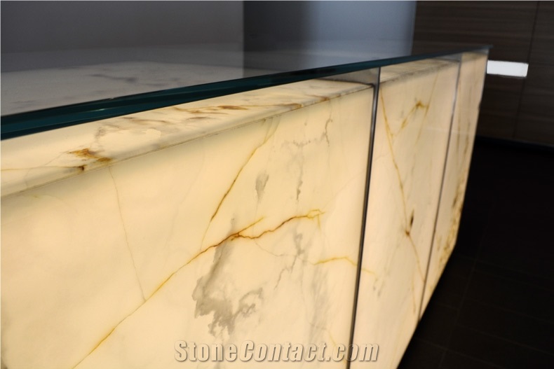 White Artificial Stone Translucent Backlit Tile Wall Panel,Glass Alabaster Stone Kitchen Wall Covering,Transtones Customized