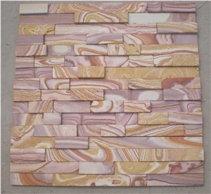 Multicolor Sandstone Cultured Stone, Stacked Stone Veneer