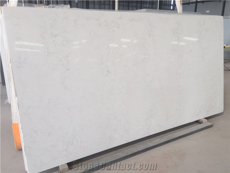 Artificial Quartz Stone Bs3102 Solid Surfaces Polished Slabs & Tiles Engineered Stone for Hotel Kitchen Bathroom Counter Top Walling Panel Environmental Building Materials