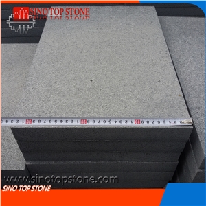 G654 Dark Grey Flamed Surface Granite Paving Tiles, Walkway Paving Stone, Driveway Paving