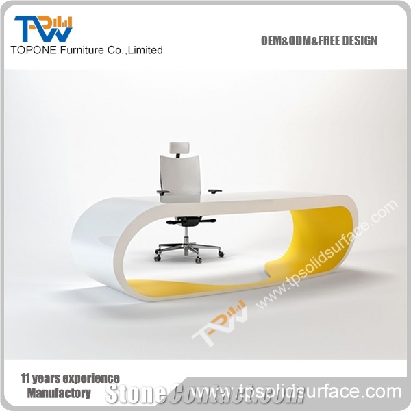Solid Surface Meeting Table Top for Conference Room