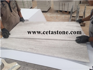 Wooden White Marble Straight Cut&Wooden White Marble Tile&Hotsale Wooden White in Usa