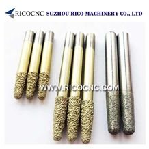 Conical Brazing and Sintered Diamond Router Bits for Marble Granite Stone 3d Carving and Cutting