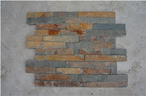 10*40 Rusty Cultured Stone, for Wall Cladding, Stacked Stone Veneer, Thin Stone Veneer, Ledge Stone
