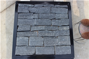 Black Quartzite Loose Wall Stone, Wall Stone