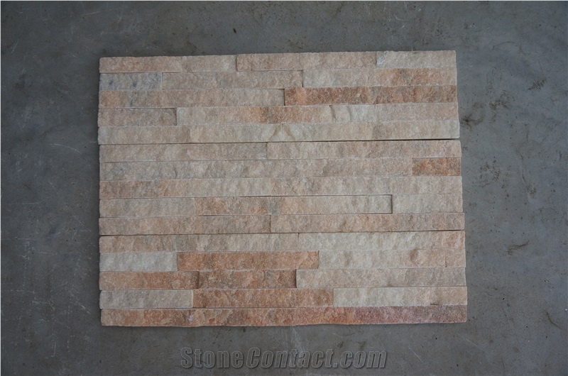 Pink Quartzite Cultured Stone, Quartzite Ledge Stone
