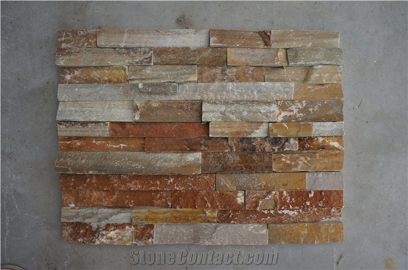 Slate Wall Panel Veneer, Cultured Stone, Stacked Stone Veneer