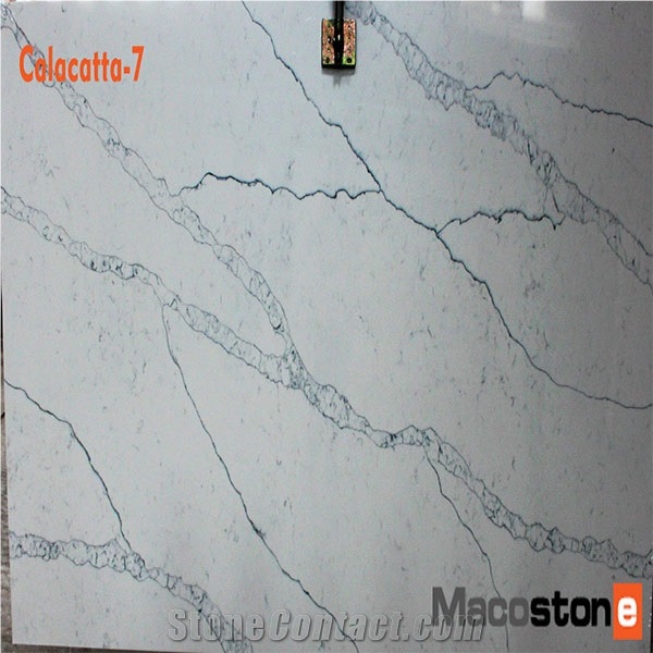 Calacatta Quartz , White Calacatta, China Quartz Stone for Countertop, Cut to Size, Cabinet, Quartz Stone, the Best Price, the High Quality