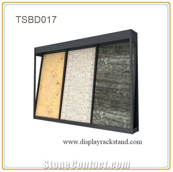 Display Frames for Marble Tiles Sliding Granite Stone, Display Racks Tradeshow Fixture Stands for Ceramic Tiles Slate Slab Display Racks