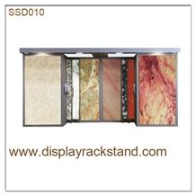 Granite-Slabs Racks Quartz Stone Sliding Tiles Stands Displays Wing Mable Tiles Displays Showroom Racks for Limestone Tile Sample Displays