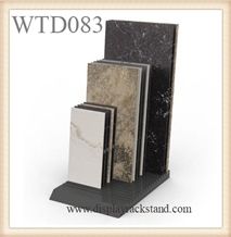 New Style Stone Sample Display Tower Black-Galaxy-Granite Racks Floor Metal Brazil-Granite Displays Fixture Stands Steel Shelves for Ceramic Tiles