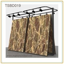 Pakistan-Marble Displaly Stands Sliding Labradorite Stands Displays Sandstone Stone Tiles Steel Shelves Showroom Display Racks