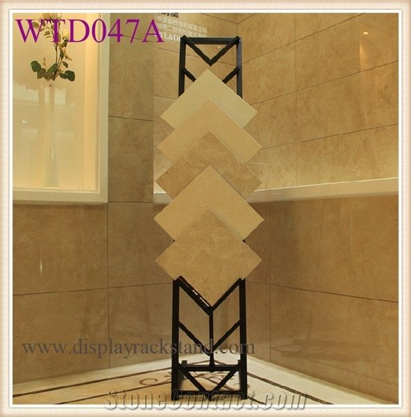 Wing Stands Free Standing Hardwood Rack Wood Tile Display Tiles