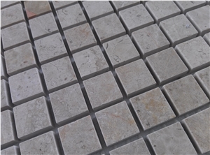 Light Emperador Small Square Mosaic Kitchen Backsplash Bathroom Wall Tile