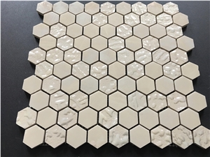 Microcrystal Glass Hexagon Mosaic Tile
