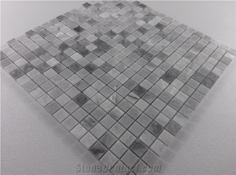White Grey Chinese Marble Mosaic