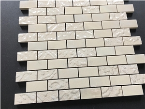 White Microcrystal Glass Mosaic Wall Tile