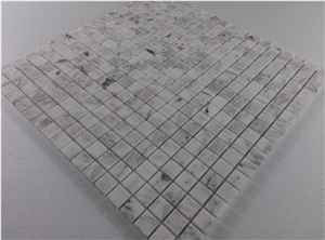 White Natural Marble Mosaic Wall Kitchen Bathroom Tile