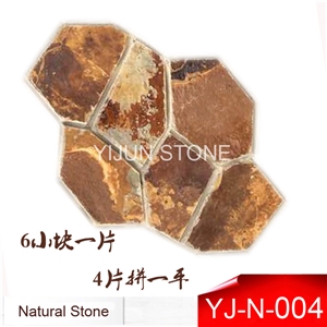 Whole Rusty Slate Flagstone, Slate Floor Tiles, Slate Wall Tiles and Split Surface, Factory from Hebei Provice