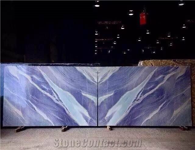 Hot Sale Cheap Price Brazil Polished Blue Macauba, Azul Macauba Quartzite, Blue Quartzite Big Slabs & Tile & Cut to Size for Counter Top & Wall & Floor