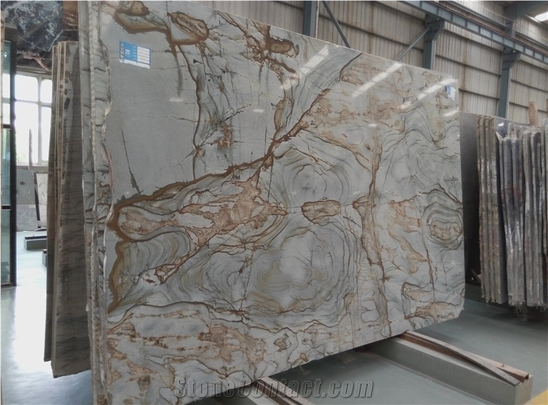 Roma Blue/Blue, Yellow/Brazil/Polished Slabs for Countertops/Interior,Background Wall