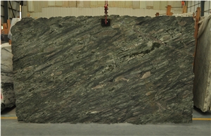 Verde Imperial Lineal,Verde Rey Imperial,Imperial Green Granite/Blackish Green Slabs/Brazil/Polished/For Countertops, Exterior - Interior Wall