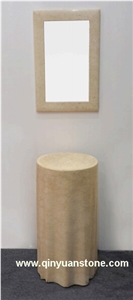 Natural Marble Pedestal Basins