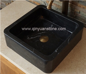 Nero Marquia Marble Sinks Bathroom Sinks Stone Wash Sinks