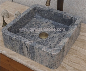 Square Basins Sandwave Granite Stone Sinks