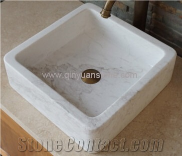 Volakas White Marble Sinks & Basins