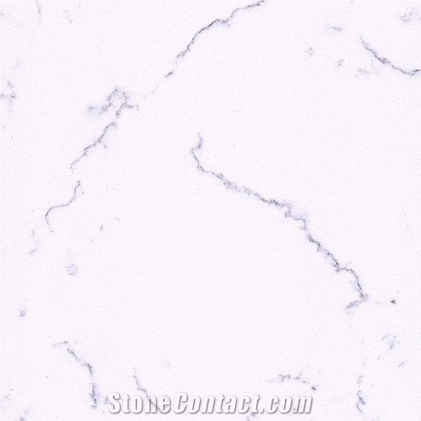 Textured Bianco Carrara White Marble Look Quartz Stone Slab Ot 0623 for Kitchen and Vanity,Professional Quartz Slab Manufacturer Factory in Xiamen